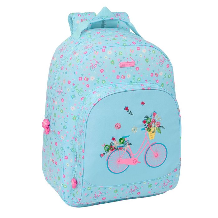 Mochila adaptable carro reciclado Safta bicicleta 32x42x15 cm