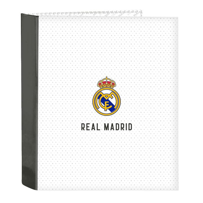 Carpeta Folio 4 Anillas Lomo Ancho Real Madrid 2024 SAFTA