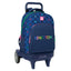 Mochila grande con ruedas Compact Evolution Extraible Benetton Damero SAFTA
