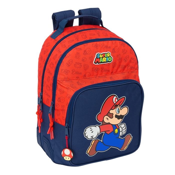 MOCHILA DOBLE CON CANTONERAS ADAPT, CARRO SUPER MARIO TRICK | SAFTA, S,A, Imagen principal del producto