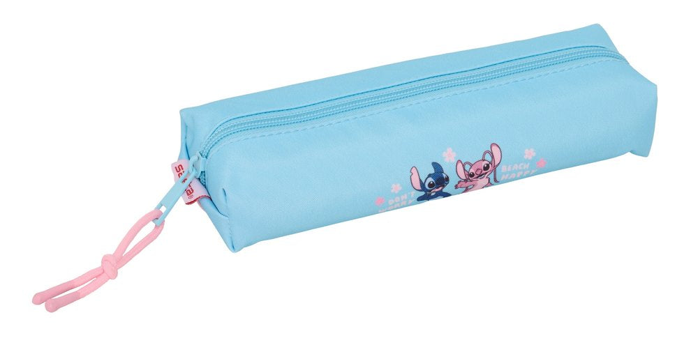 Portatodo rectangular con goma elástica Stitch Happy Safta