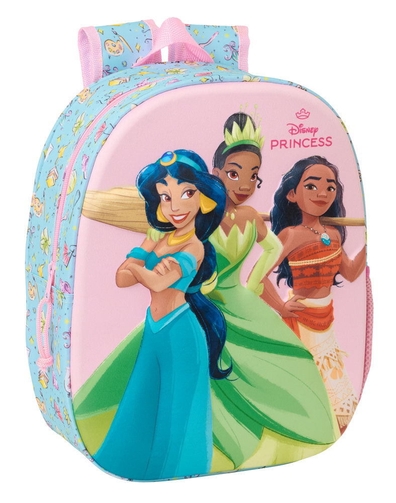MOCHILA 3D GUARDERIA 33CM PRINCESAS DISNEY | SAFTA, S,A, Imagen principal del producto