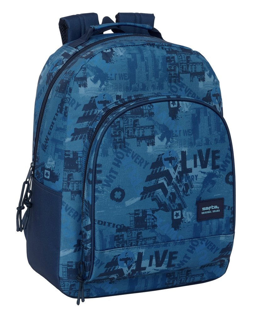MOCHILA ESCOLAR 42CM ADAPT A CARRO SAFTA NEW EDITION | SAFTA, S,A,