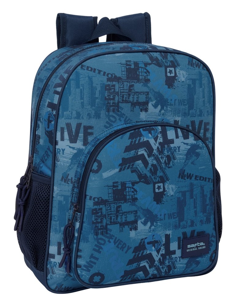 Mochila Junior 38 cm Adapt a Carro Safta New Edition
