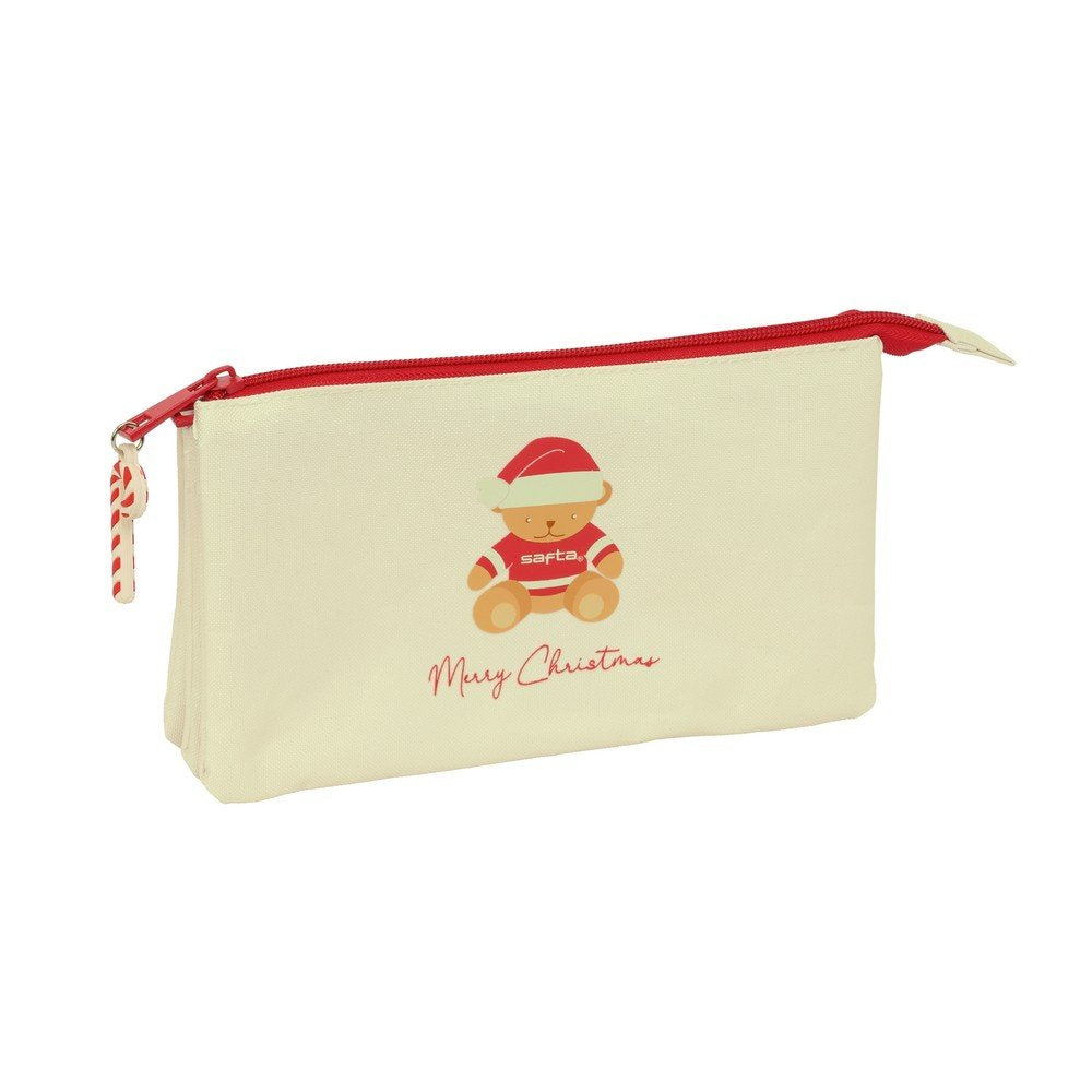 Portatodo triple Osito Beige Felices Fiestas SAFTA Imagen principal del producto