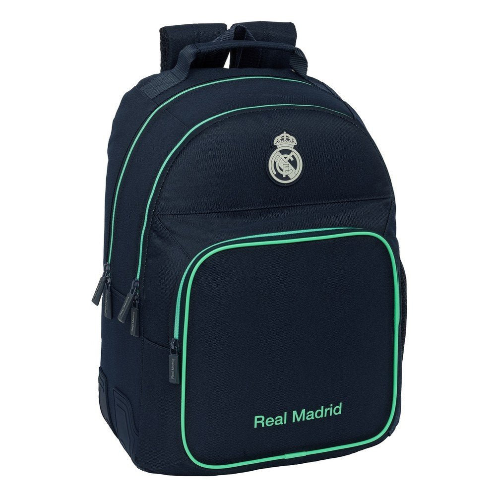 MOCHILA DOBLE CON CANTONERAS ADAPTABLE CARRO REAL MADRID 2ª | SAFTA, S,A, Imagen principal del producto