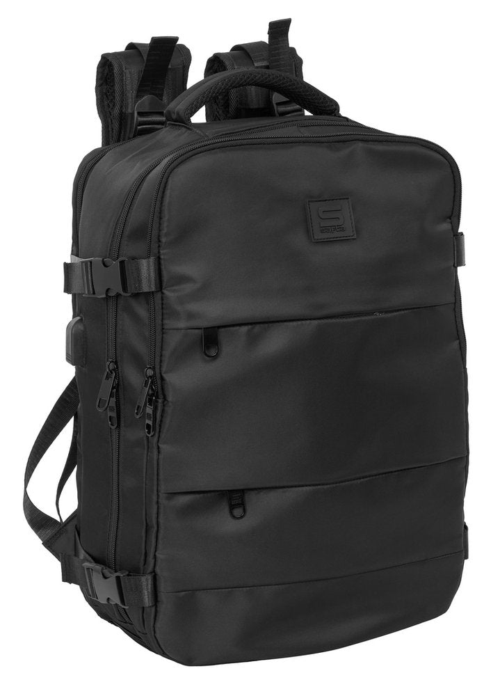 MOCHILA VIAJE CABINA 44CM PORTATIL 15,6'' SAFTA NEGRO | SAFTA, S,A, Imagen principal del producto