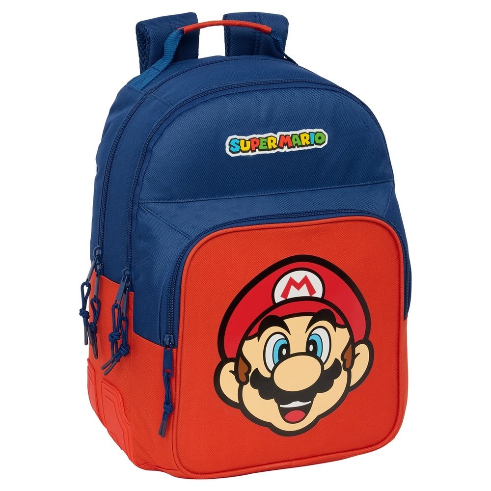 Mochila Doble Cantoneras Adapt. Carro Super Mario Mamma Mia SAFTA