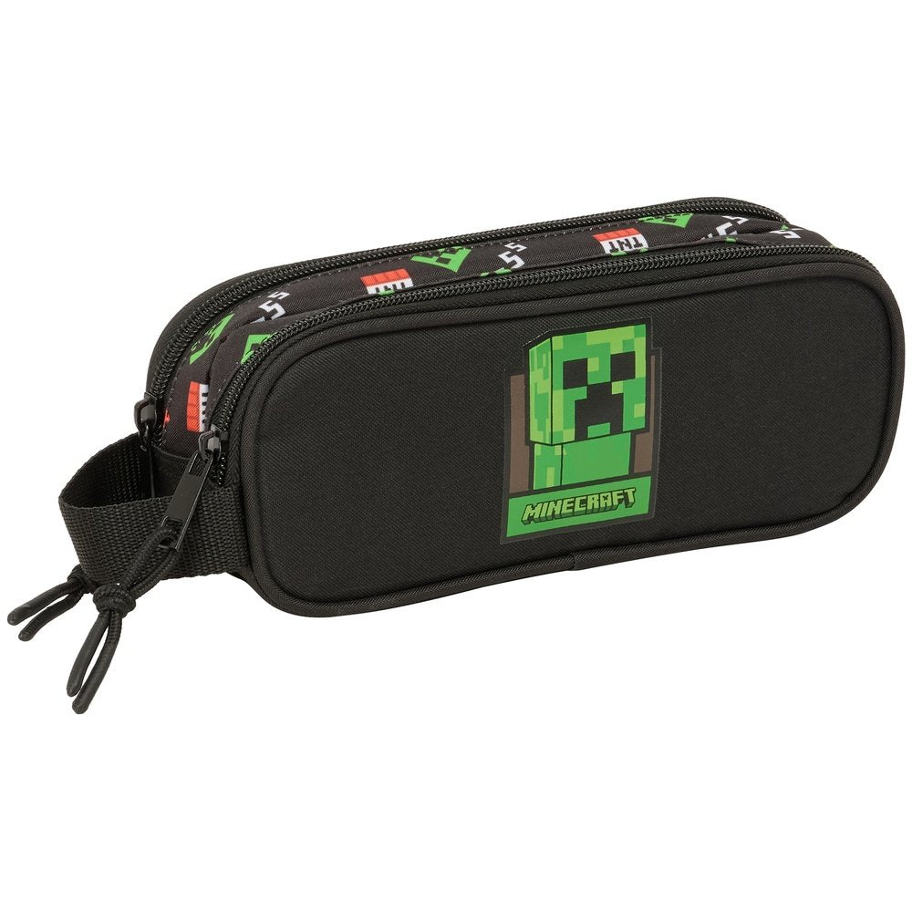 Portatodo Doble Minecraft SAFTA S.A. para escolar y oficina