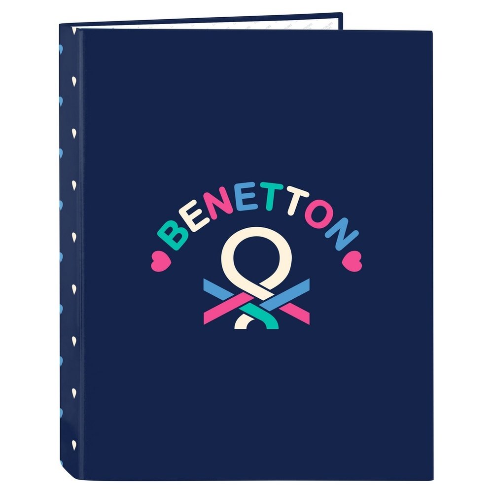 Carpeta Cartón Folio 4 Anillas Mixtas Benetton Drop SAFTA
