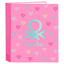 Carpeta Carton Folio 4 Anillas Lomo Ancho Benetton Heart Marca Safta