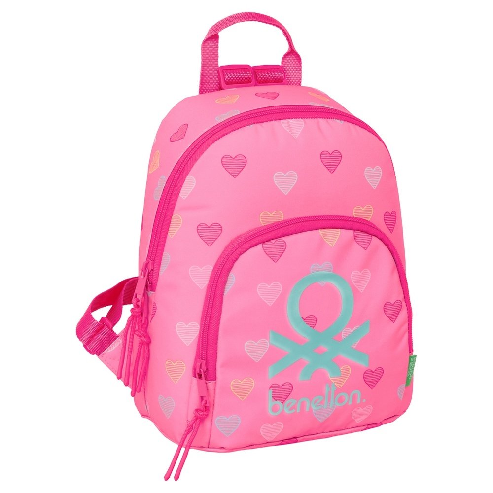 Mini Mochila 30x25 de Paseo Benetton Heart SAFTA