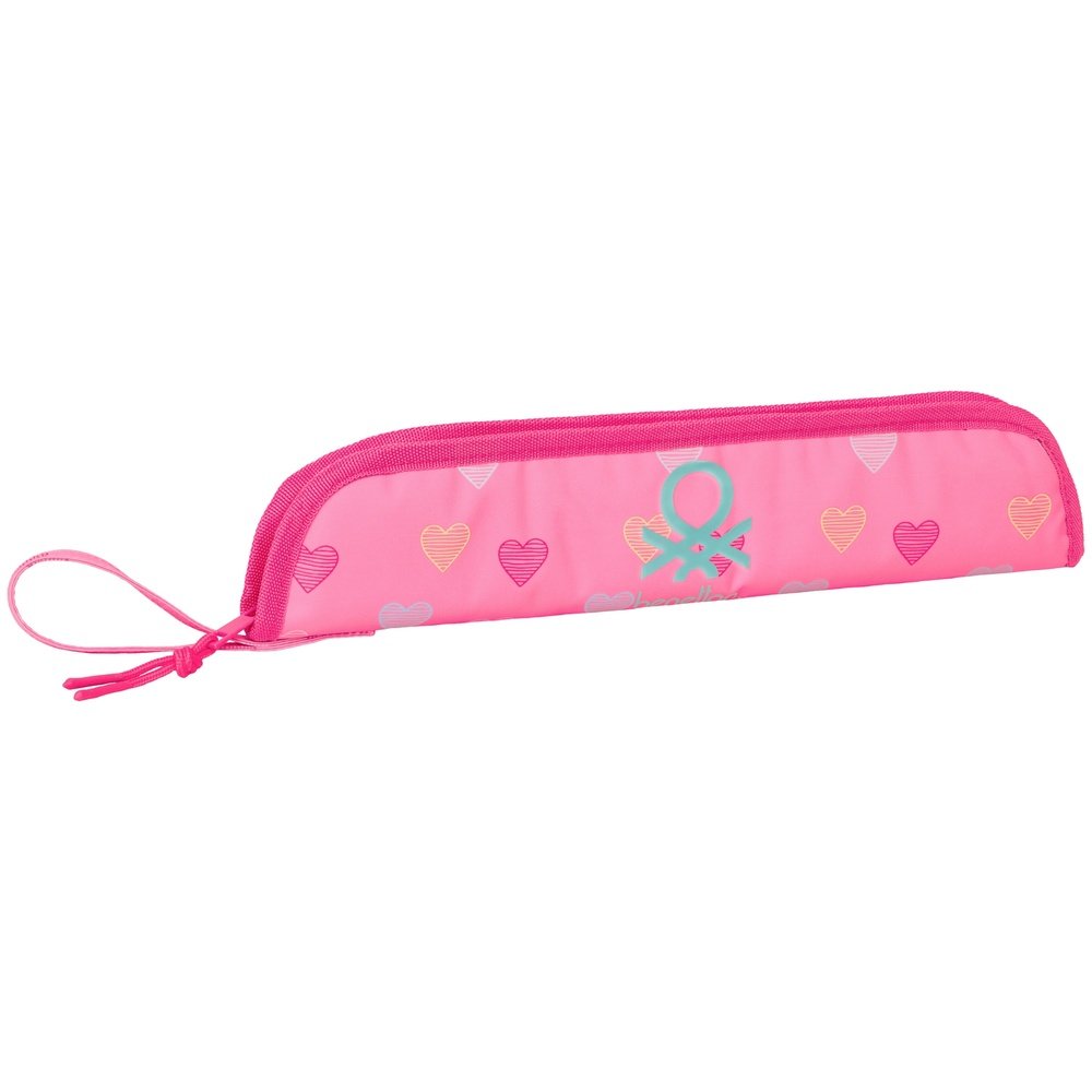 Portaflautas Benetton Heart SAFTA 8 cm Rosa