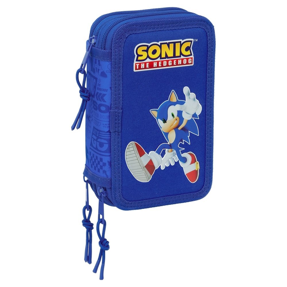 Plumier triple 37 piezas Sonic Safta Imagen principal del producto