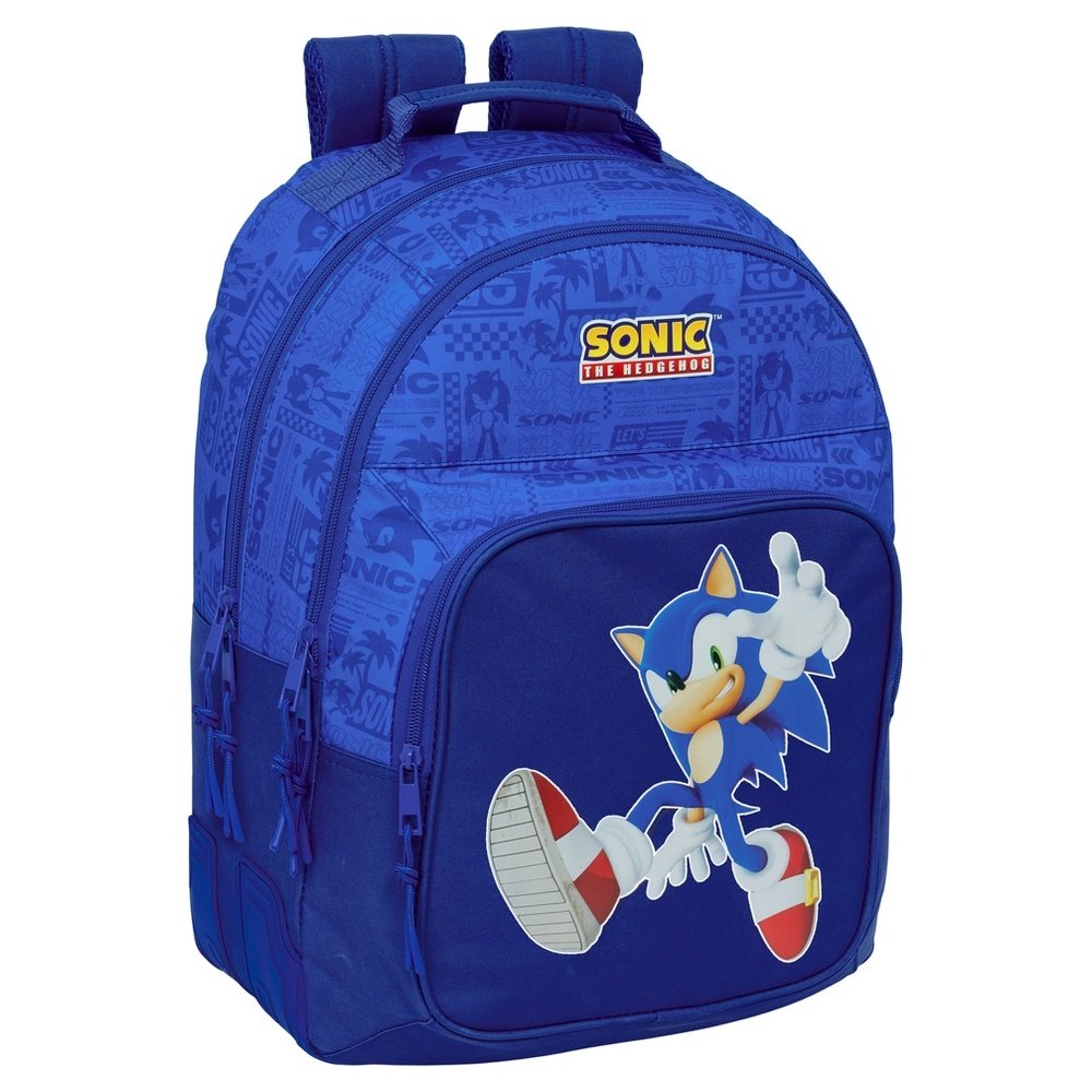 Mochila Doble Cantoneras Adapt. a Carro Sonic Safta