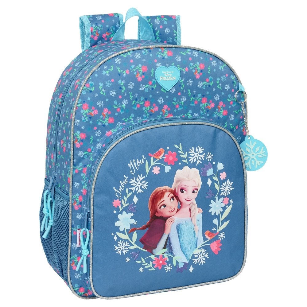 Mochila escolar 42x33 rejilla adapt. carro Frozen SAFTA