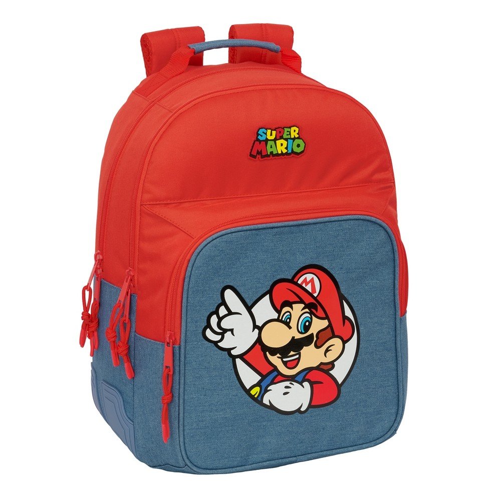 Mochila doble con cantoneras adaptable a carro Super Mario SAFTA