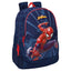 Mochila escolar 44x32 adapt. carro Spider-Man SAFTA