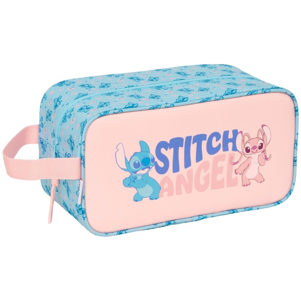 Zapatillero Stitch Ohana SAFTA S.A. Azul y Rosa Palo Imagen principal del producto