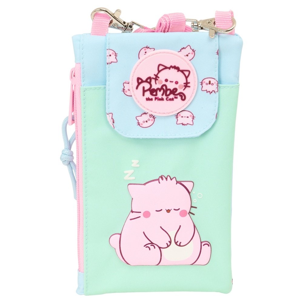 Monedero y portamóvil Pembe the Pink Cat SAFTA