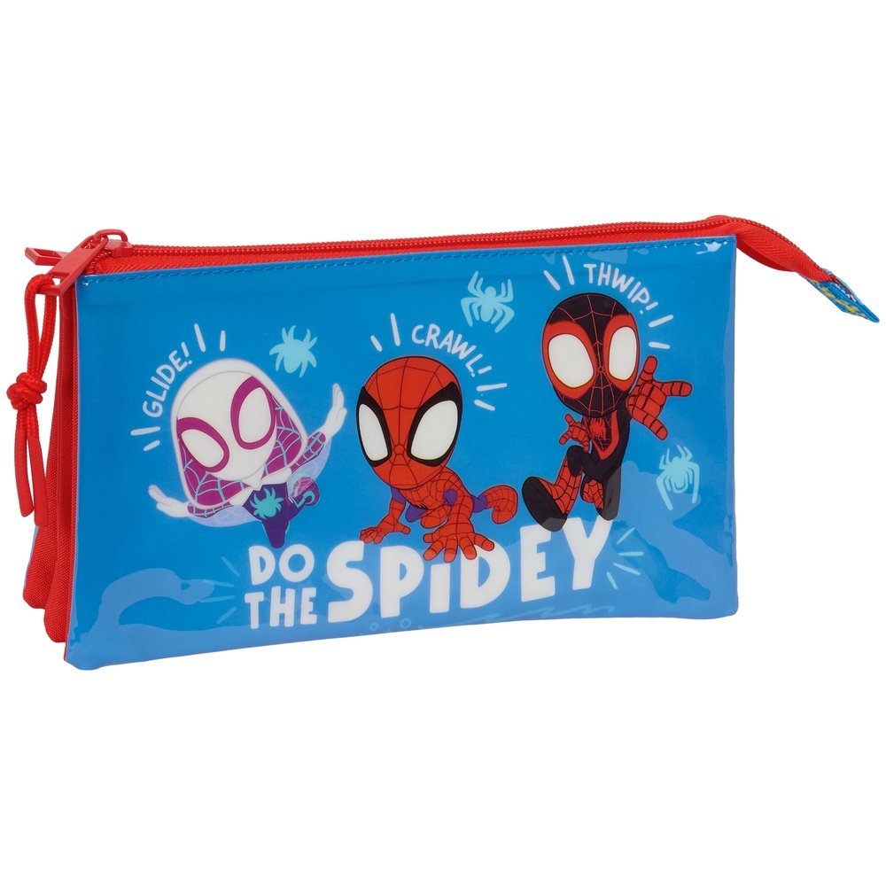 Portatodo triple Spidey SAFTA S.A. azul y rojo Imagen principal del producto