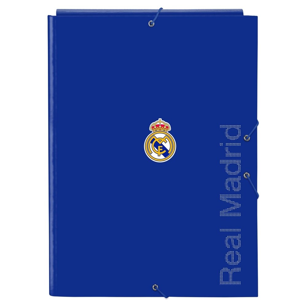 Carpeta Cartón Folio Gomas Solapas Real Madrid 3ª Equ. 25/26 Marca Safta