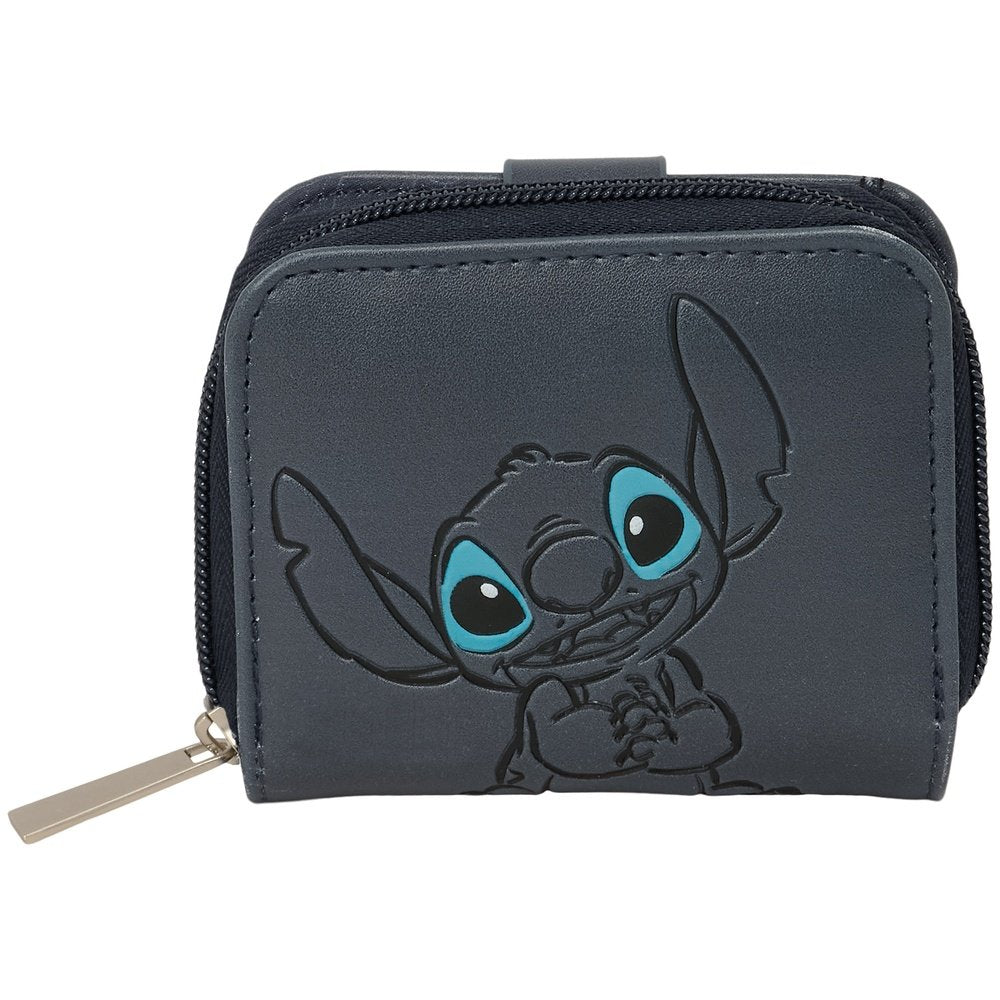 Monedero billetera casual Disney Stitch oscuro SAFTA