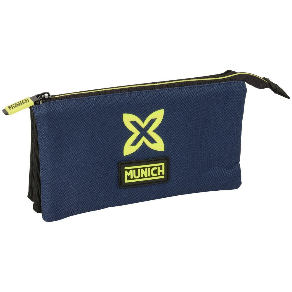 Portatodo triple Munich Track SAFTA S.A. Azul y negro