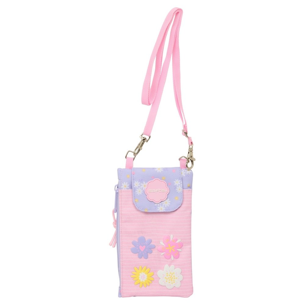Monedero y Portamóvil Safta Bouquet Rosa y Lila