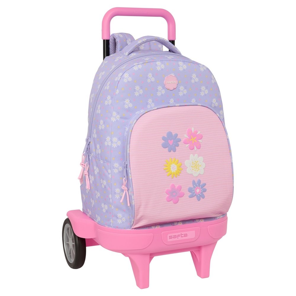 Mochila escolar con ruedas compacta Evolución Safta Bouquet Imagen principal del producto