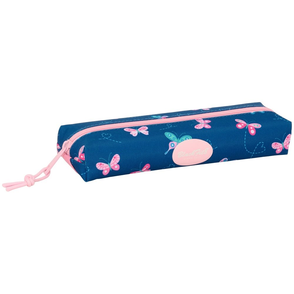 Portatodo rectangular con goma elastica Blackfit8 Mariposas SAFTA