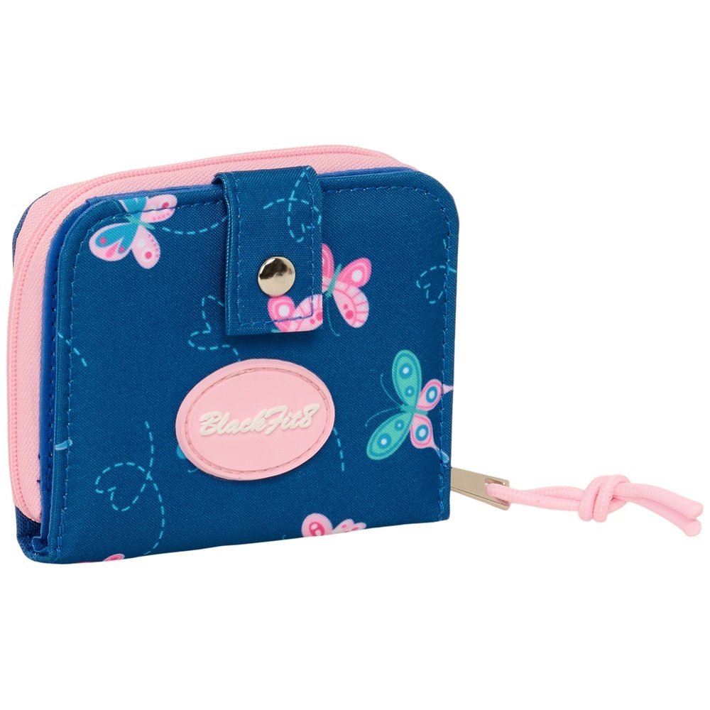 Monedero Billetera Blackfit8 Mariposas SAFTA