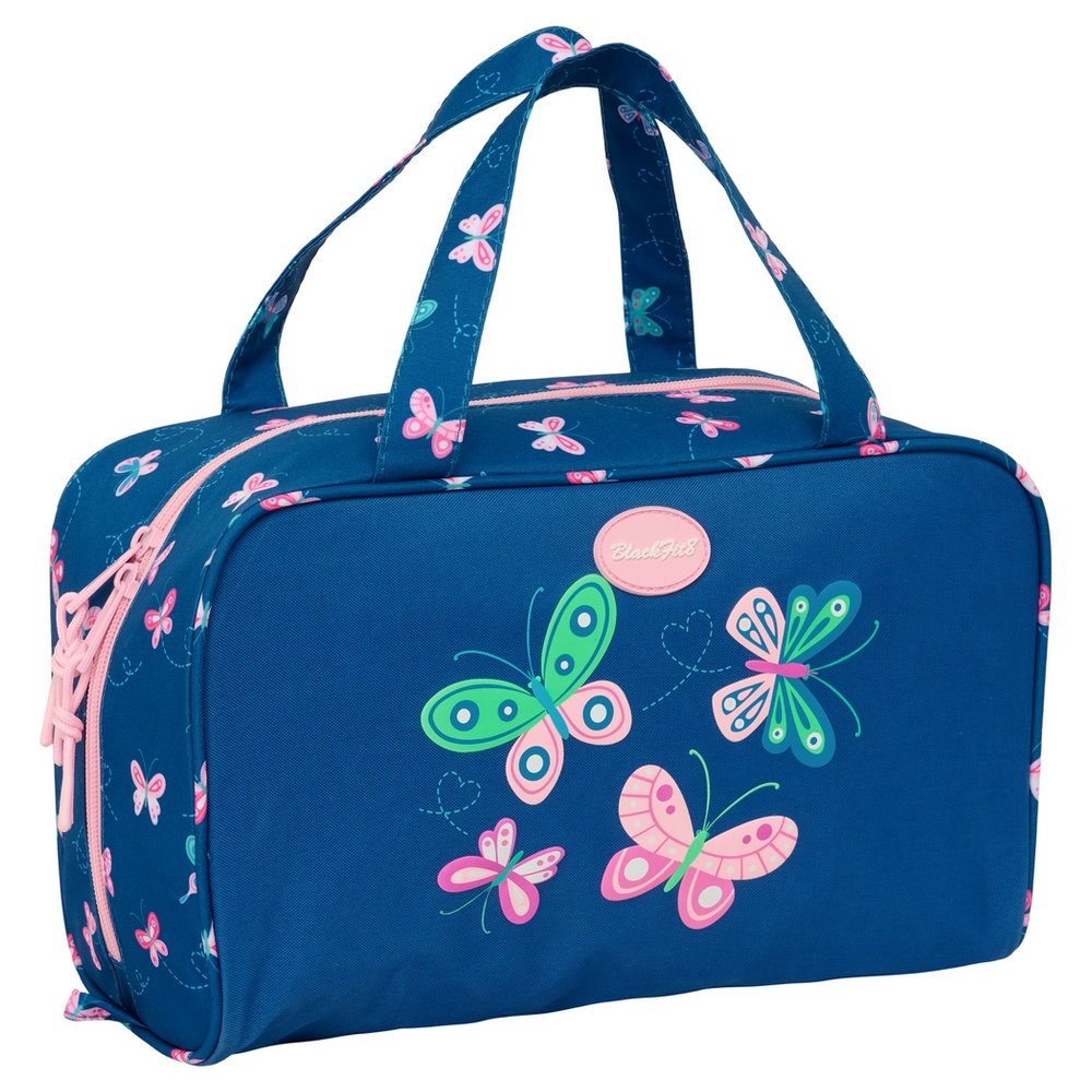 Neceser rectangular Blackfit8 Mariposas SAFTA