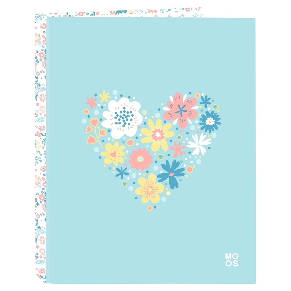 Carpeta Carton Folio 4 Anillas Mixtas Moos Fiori SAFTA