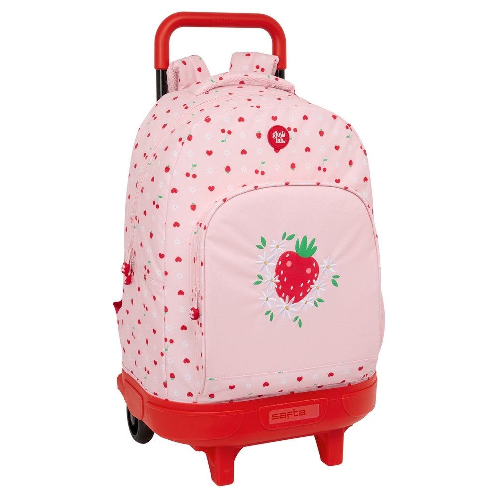 Mochila escolar con ruedas compacta extraible Glowlab Frutitas SAFTA Imagen principal del producto