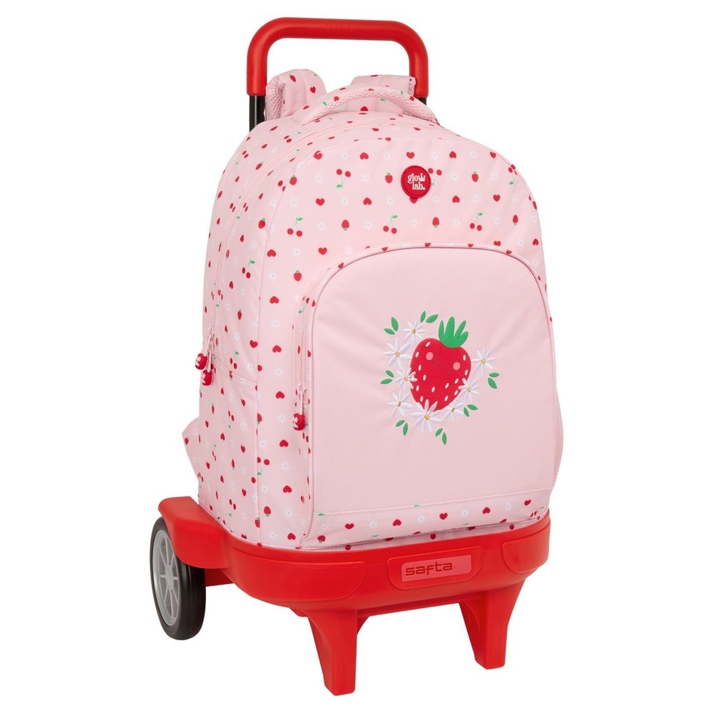 Mochila escolar con ruedas compact evol Glowlab Frutita SAFTA Imagen principal del producto