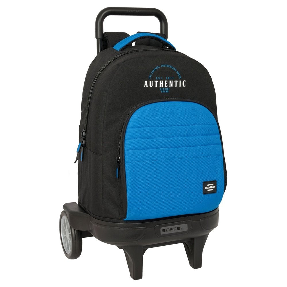 Mochila escolar con ruedas compact evol ext. negro azul SAFTA Imagen principal del producto