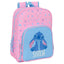 Mochila infantil adaptada a carro Stitch Bright SAFTA