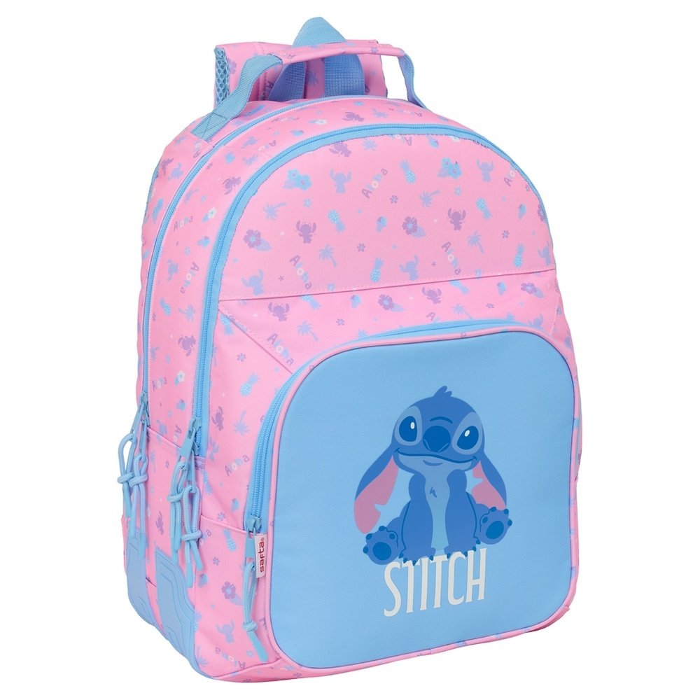 Mochila Doble Cantoneras Adapt. a Carro Stitch Bright SAFTA