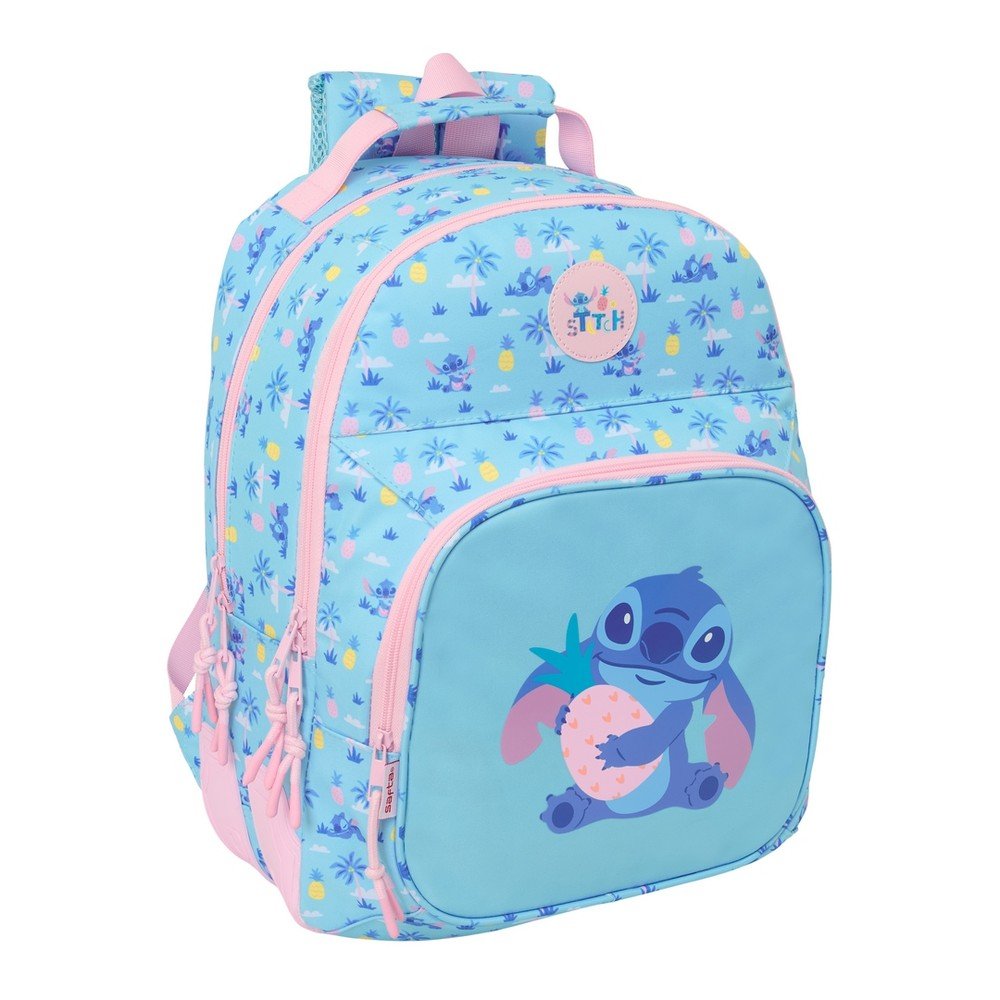 Mochila Doble con Cantoneras Adaptable a Carro Stitch Waves SAFTA Imagen principal del producto
