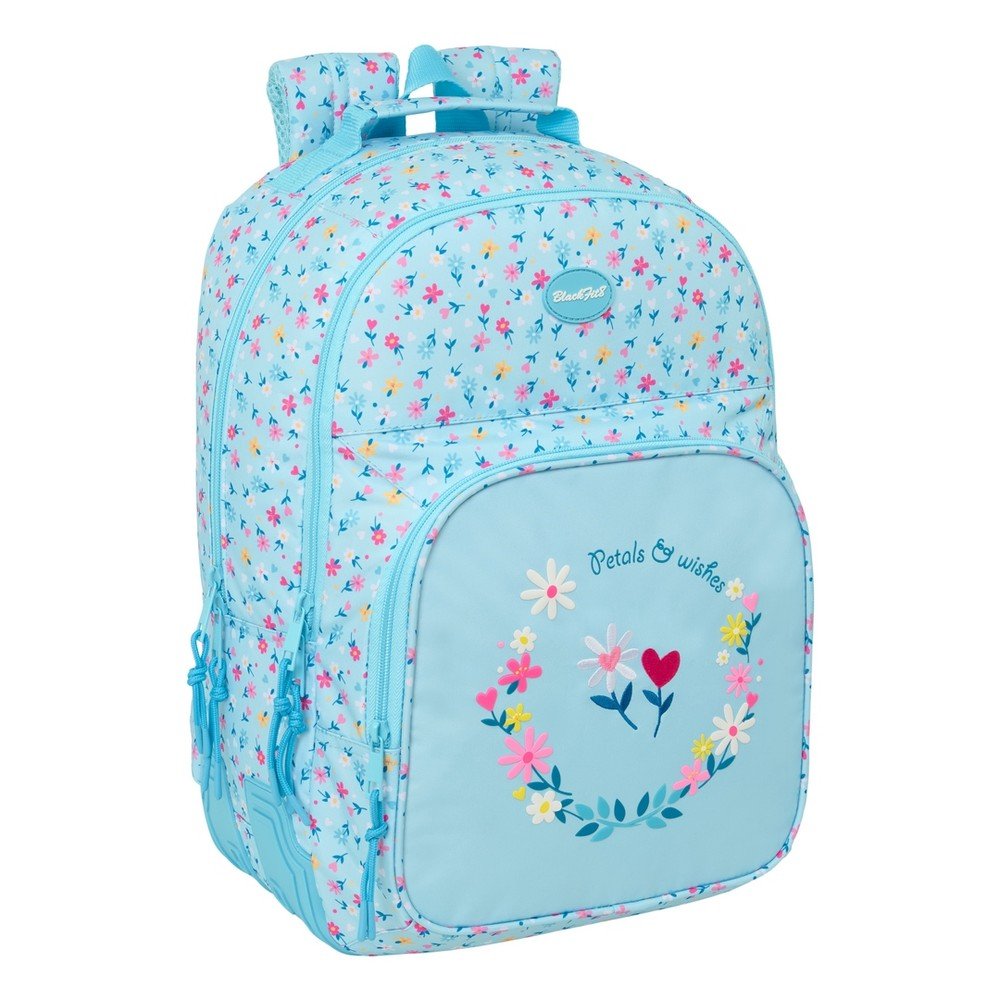 Mochila Doble con Cantoneras Adaptable a Carro Blackfit8 Pet SAFTA