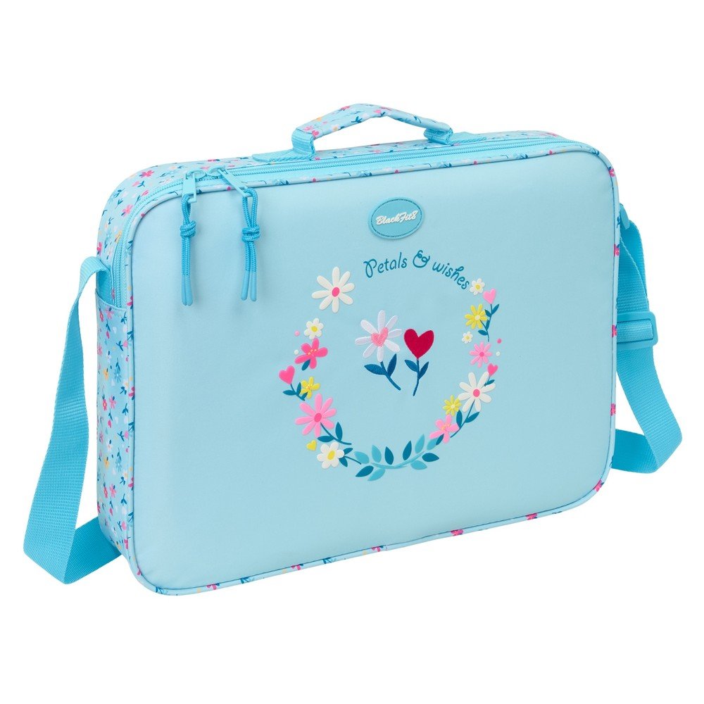 Cartera Extraescolares Blackfit8 Pétalos Safta
