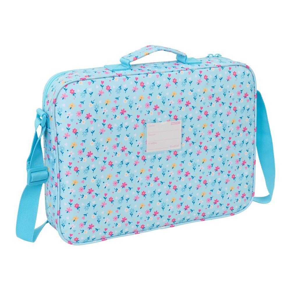 Cartera Extraescolares Blackfit8 Pétalos Safta