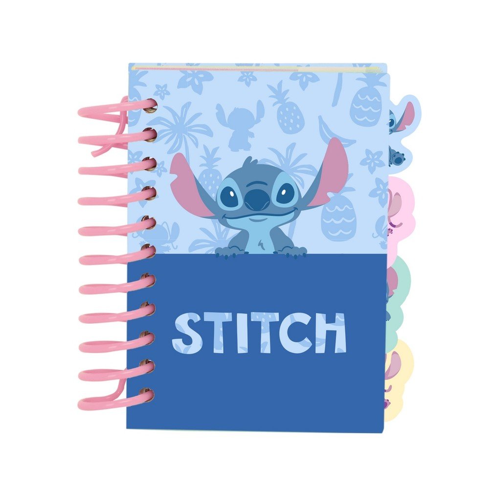 Bloc de notas A7 Stitch Safta 2026 Violeta