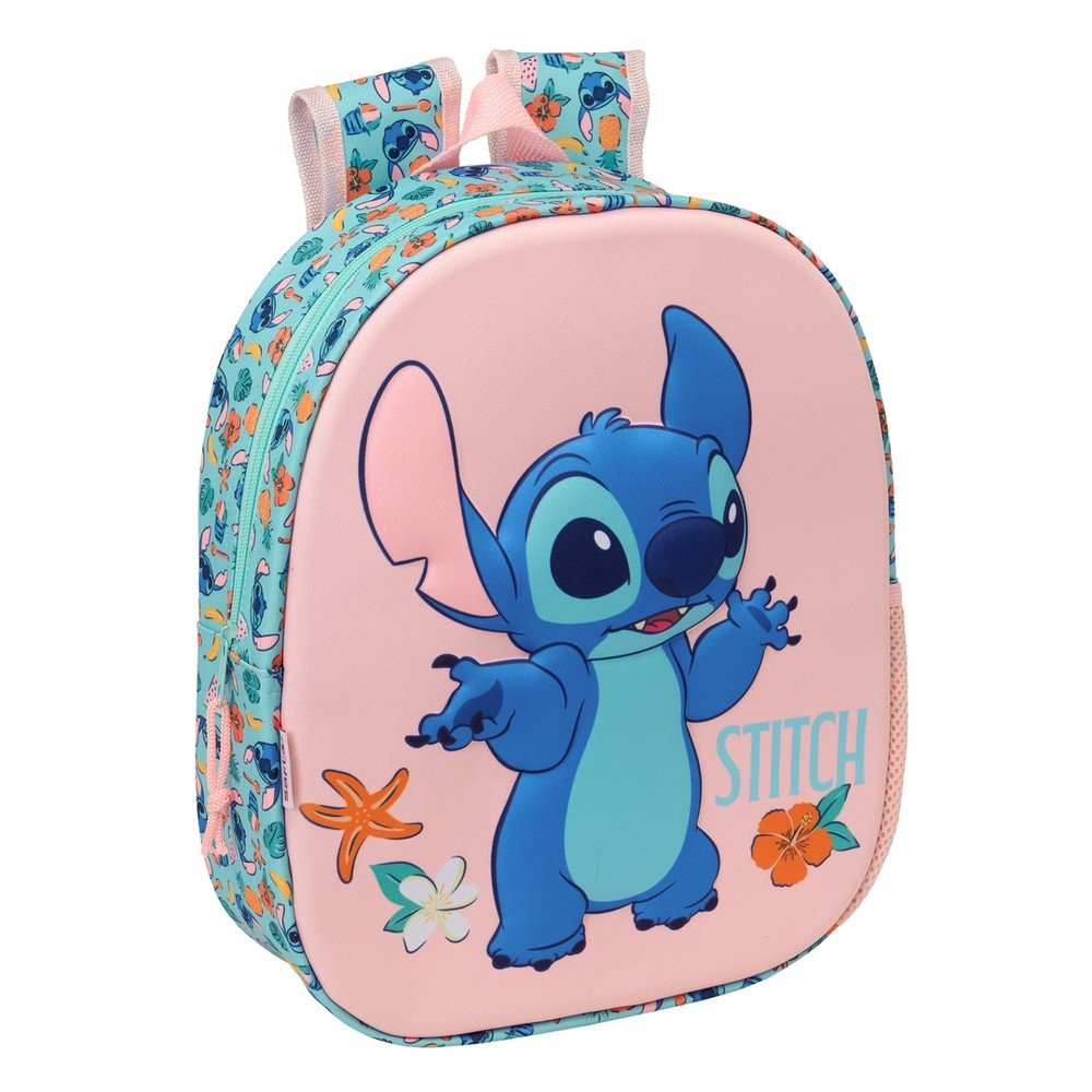 Mochila Guardería 3D Stitch Redonda - Safta