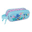 Portatodo Doble 3D Stitch Azul - SAFTA
