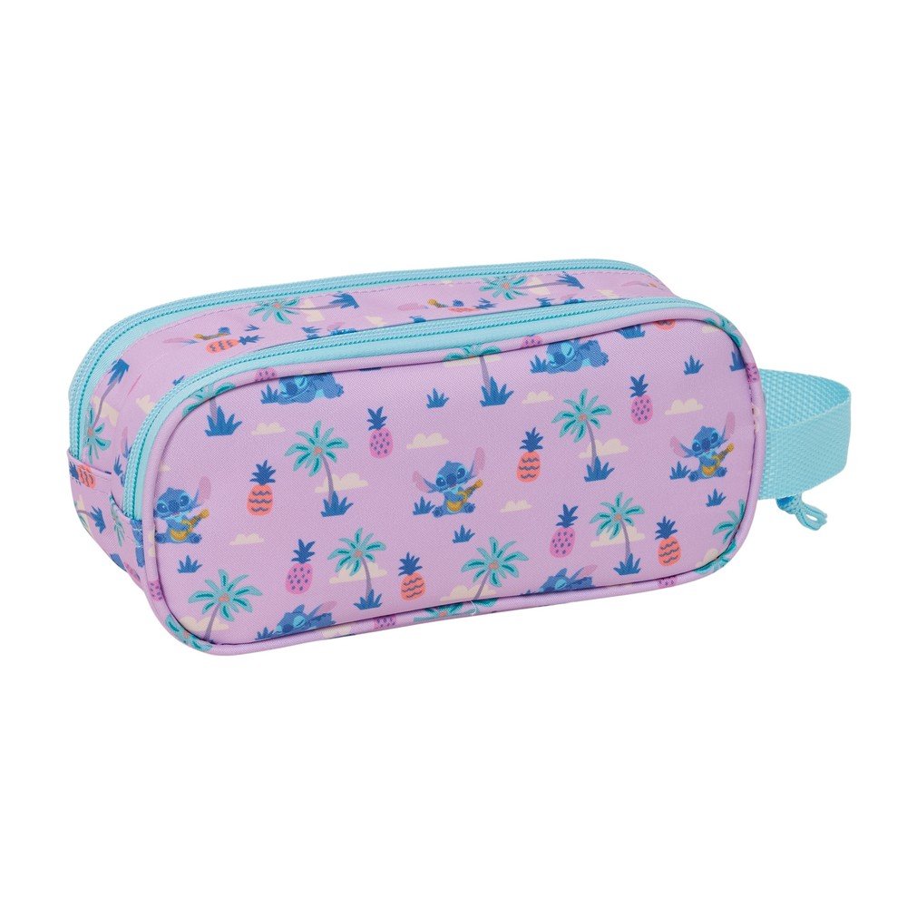 Portatodo Doble 3D Stitch Azul - SAFTA