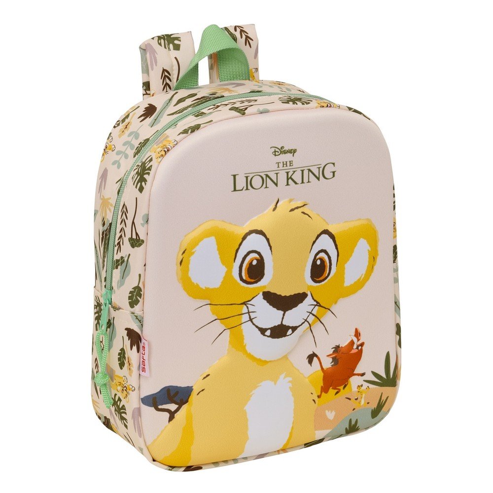 Mochila Guarderia 3D El Rey León Cuadrada SAFTA