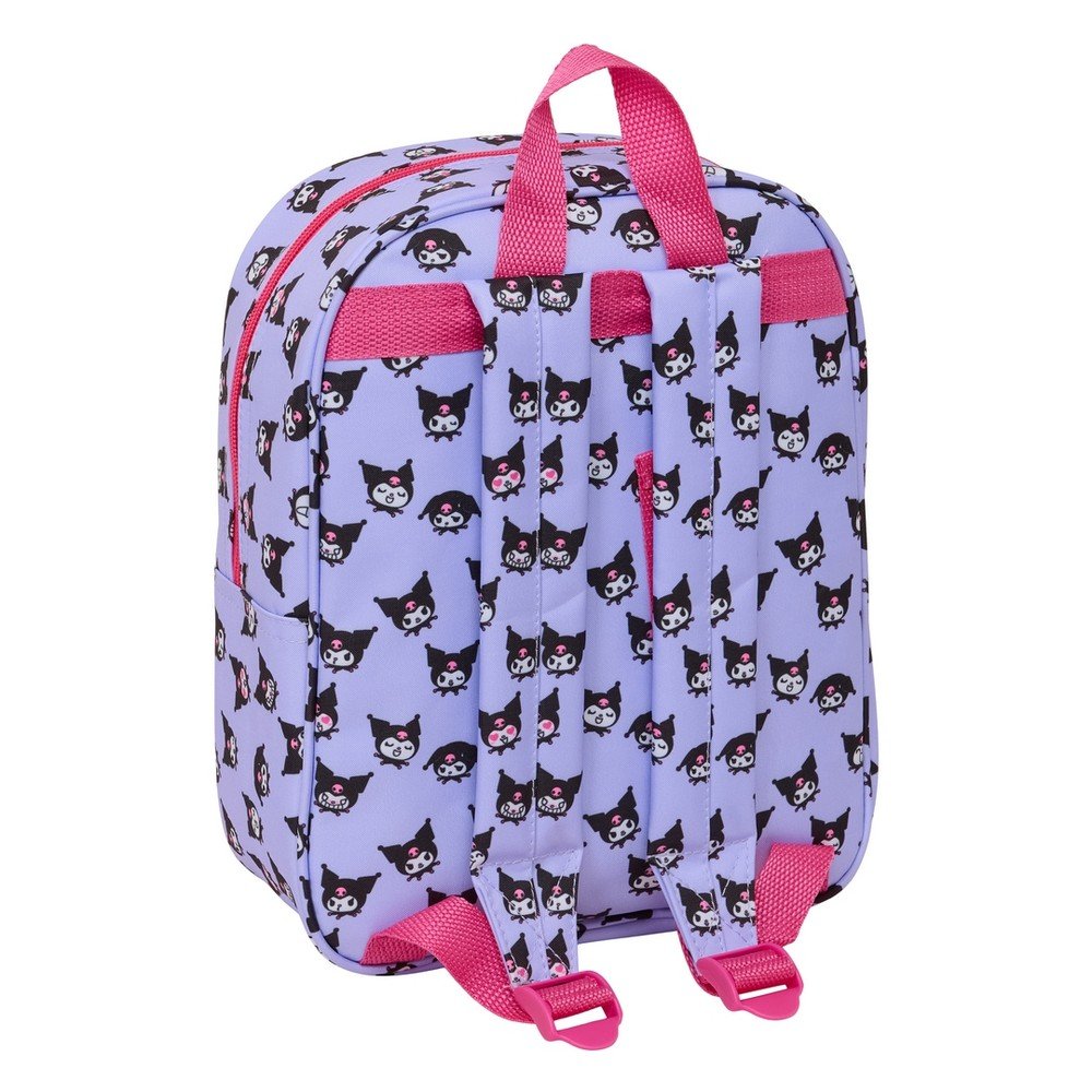 Mochila Guardería 3D Kuromi Cuadrada Safta