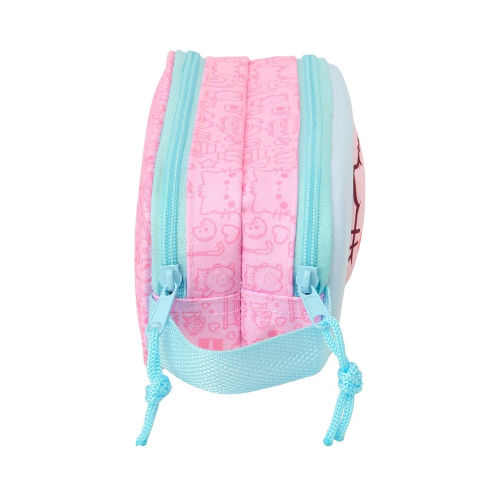 Portatodo Doble 3D Pembe - Safta